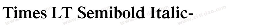 Times LT Semibold Italic字体转换